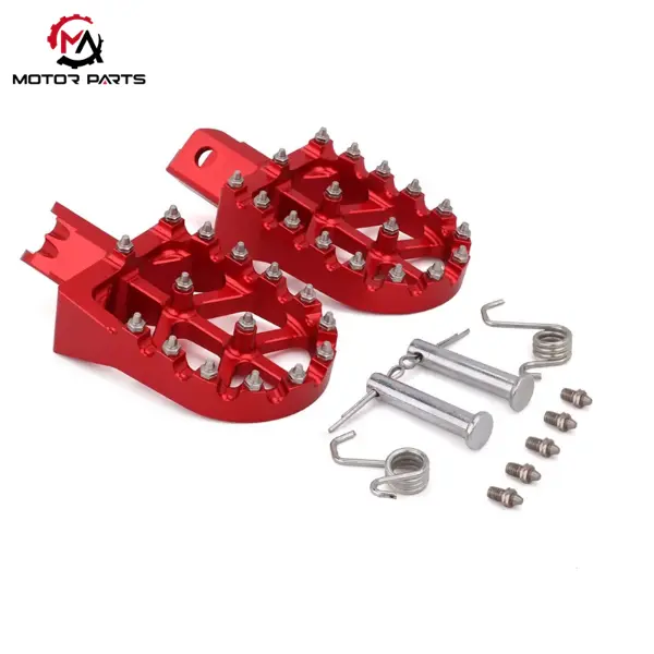 సుర్-రాన్ లైట్ బీ CRF150F CRF230F డర్ట్ బైక్ ఫుట్‌రెస్ట్‌ల కోసం CNC అల్యూమినియం ఫుట్ పెగ్‌లు